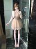 slightly drunk, pure desire to show the figure A-word short skirt irregular hem dress exquisite summer super beautiful sleeveless skirt