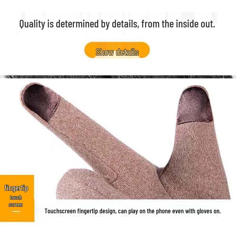 ZHENYUEQI Autumn/Winter Cycling Touchscreen Gloves