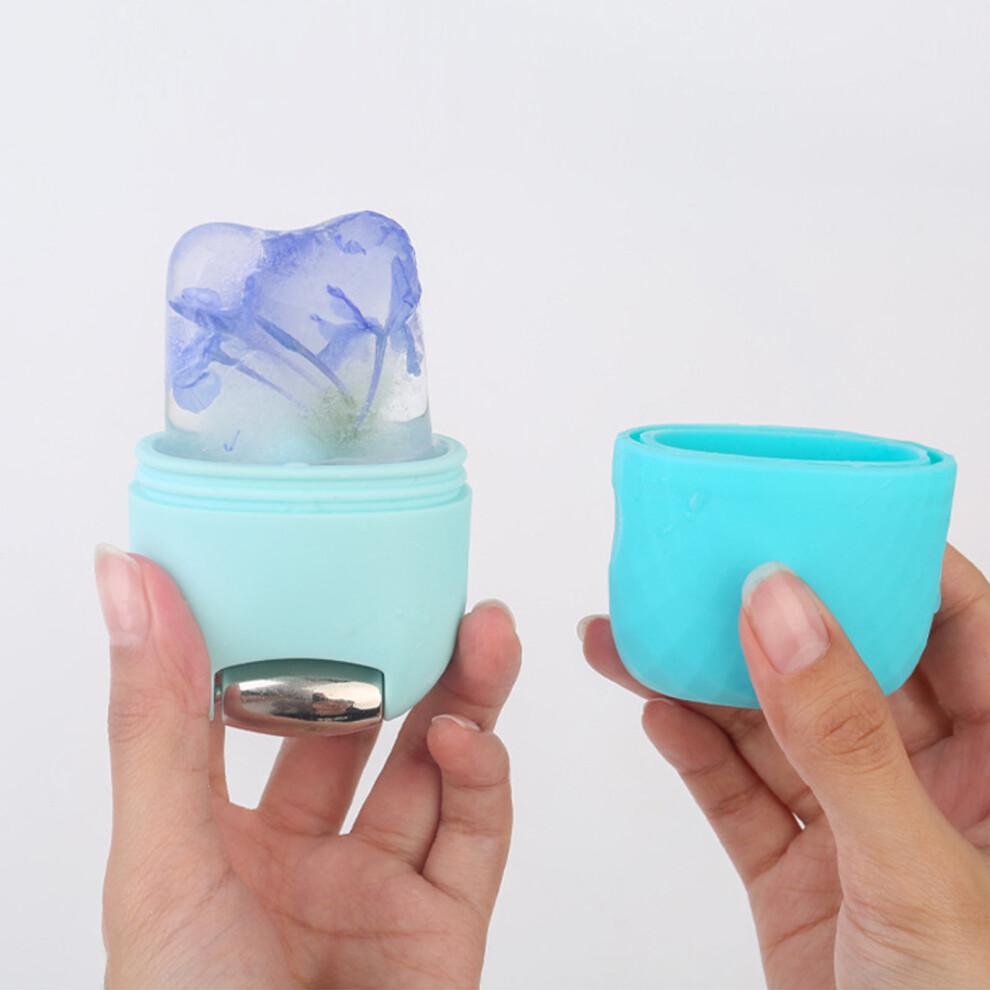 Silicone Mold Ice Roller for Face & Eyes Reusable Skin Care Blue Massage Tool