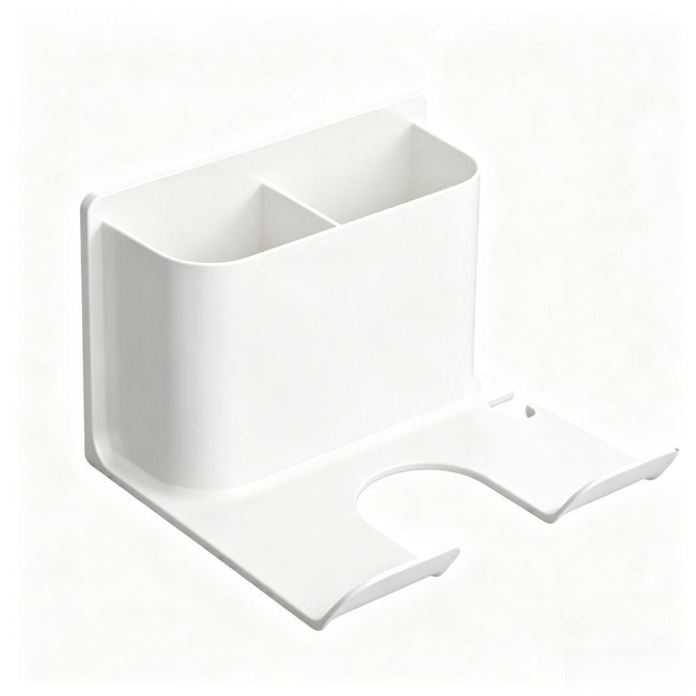 Portable Wall Mounted Holder Non Perforated Hair Straightener Stand Hair Dryer Holder Wall белый