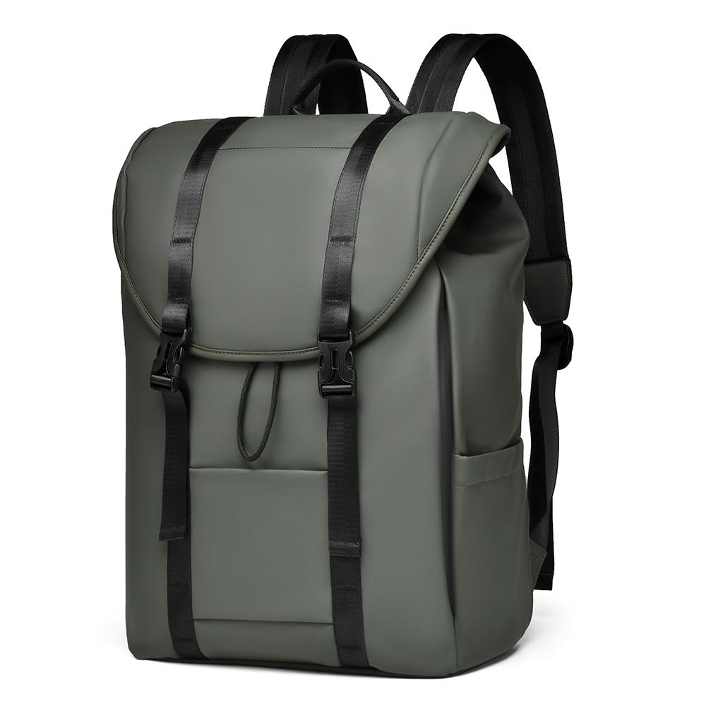 Backpack Men's Solid Color Travel Bag Large Capacity Business Bag