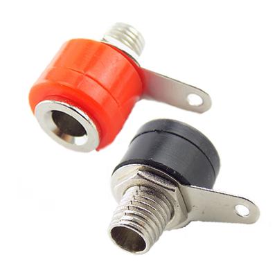 Binding Post Female Socket Jack 2-PCS/1-PAIR RED+BLACK Banana Plug Connector