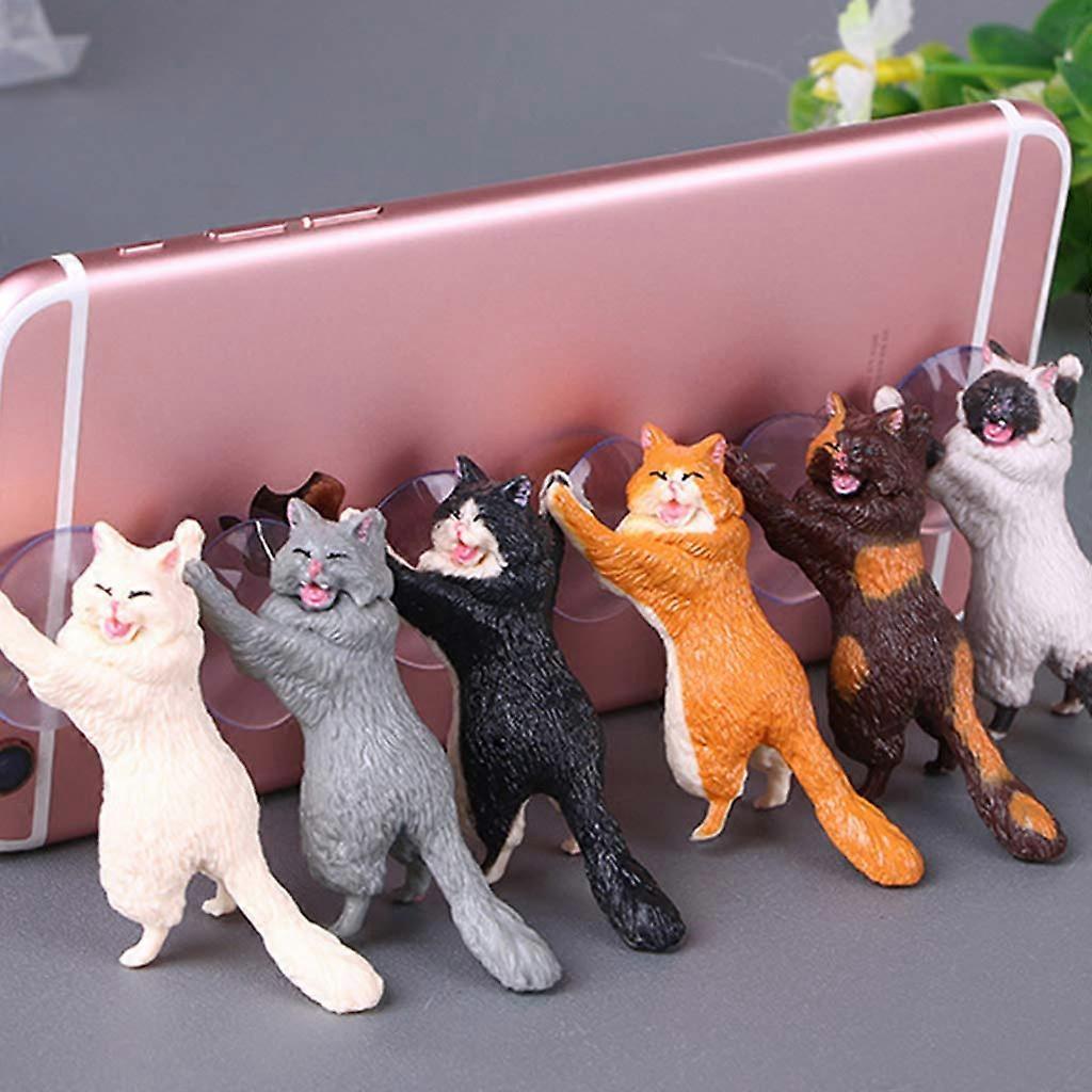 Billiger Katzen Handyhalter Ständer mit Saugnapf, Tablets Smartphone Halter, Zufällige Farbe (6)