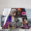 Warm Soft BlanketsKids Adult Travel Rapper Chris Browns   Throw Blanket  Flannel Bedspread Sofa Bed Comfortable Sofa Bed Cover
