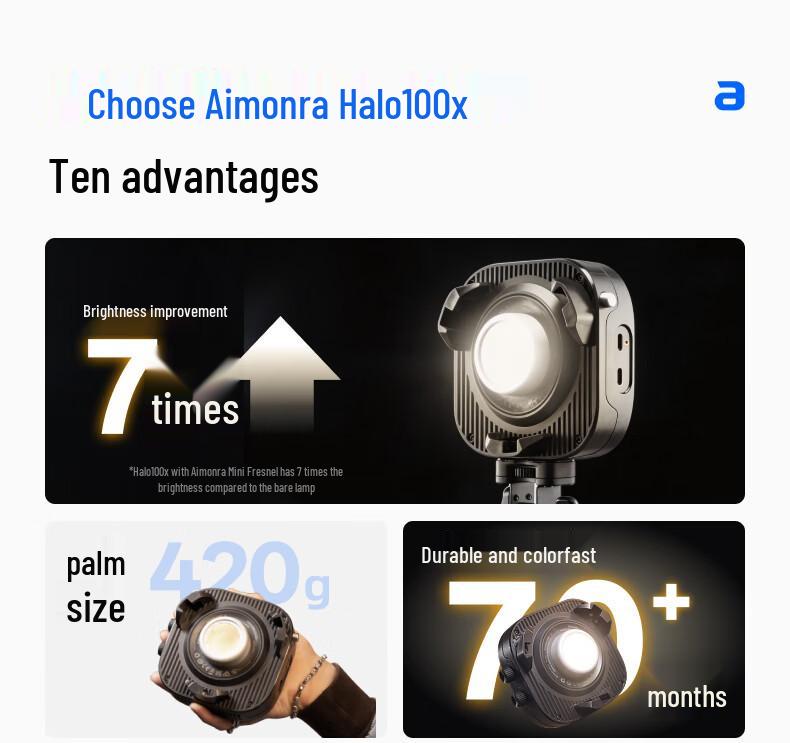 Aputure Amaran Halo 100x Portable Handheld Outdoor Light