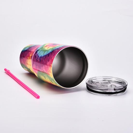 30 Oz Water Bottle Heat Preservation Food Grade Leak-proof Tie-dye Stainless Steel Water Cup Outdoor Accessories