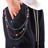 Unisex High-End Cowboy Style Colorful Crystal Rhinestone Pants Chain