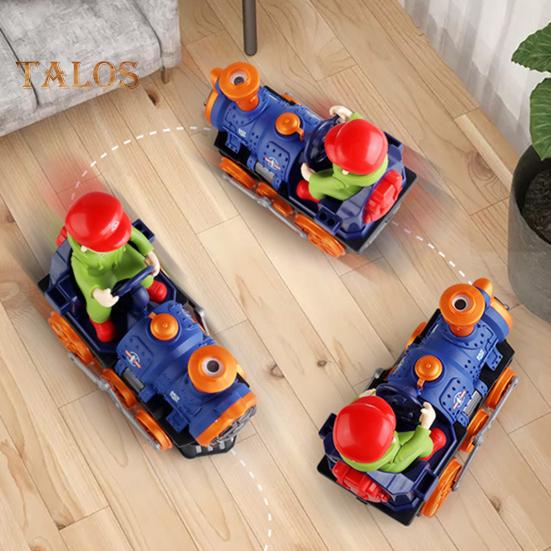 Vaikams skirtas elektrinis garvežys su LED šviesos muzikos purškimu, klasikinis traukinio žaislas, maitinamas baterijomis, lokomotyvas, mažyliams, berniukams ir mergaitėms, dovana