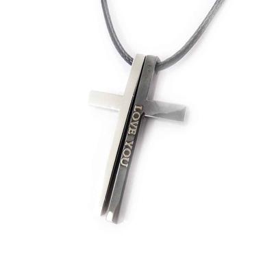 [J8538] - Collar de plata 'Cruz'
