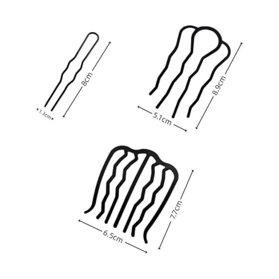 YFFSFDC 13-Piece Updo Comb Set, Inner Hair Accessories for Buns, Bouffants, Hair Ornaments, Hair Pins, Easy Hair Styling for Weddings, Ceremonies,