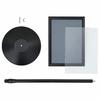 Podium Poster Stand Silver A3 PVC and Steel