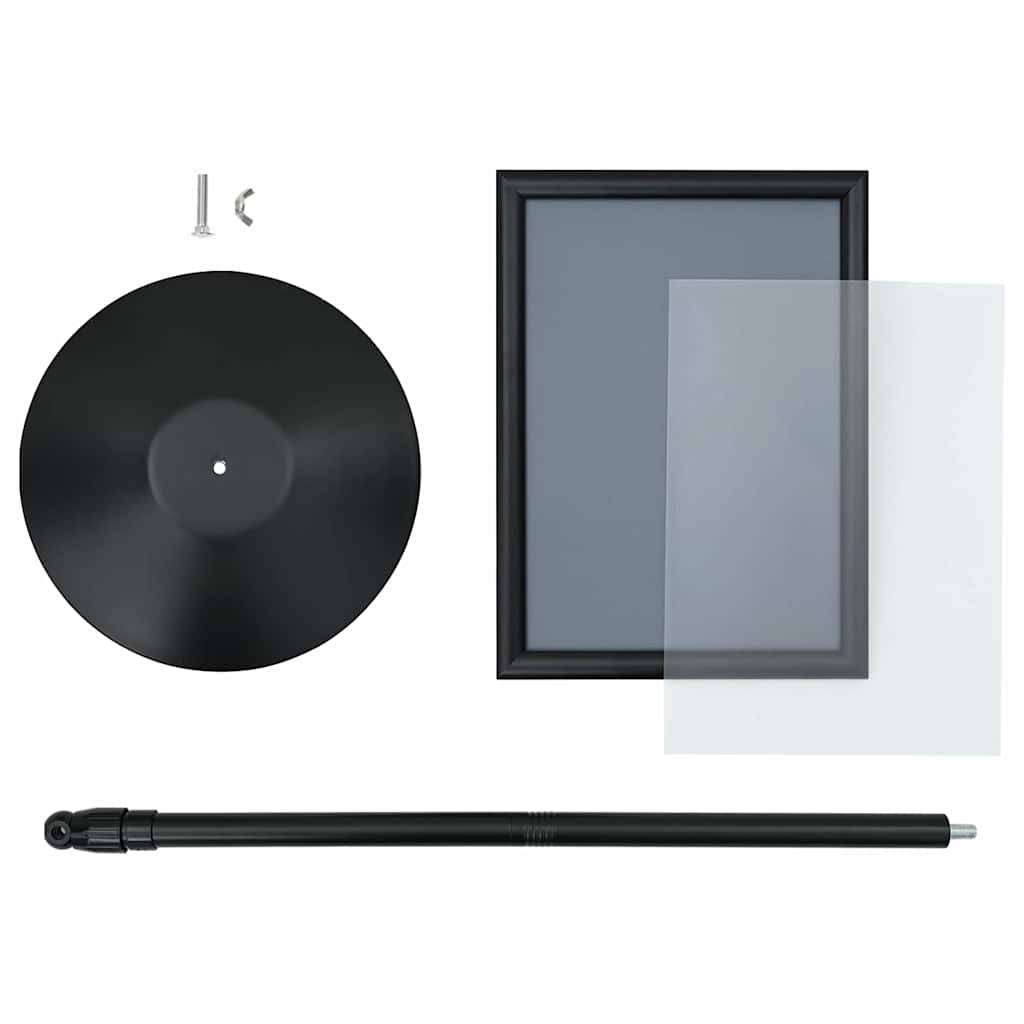 Podium Poster Stand Silver A3 PVC and Steel