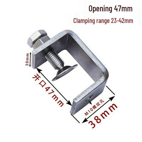 C304 Tiger Claw U-Shaped Stainless Steel Pipe Clamp