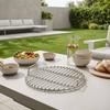 Stainless Steel Grill Grate Straight-Bar Circular Grill Grate Polished Finish Stainless Steel Grilling Rack