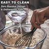 Nonstick Cookware High Heat Easy to Clean Egg Beater, Good Grip Design for Cooking, Whisking, Frothing And Stirring