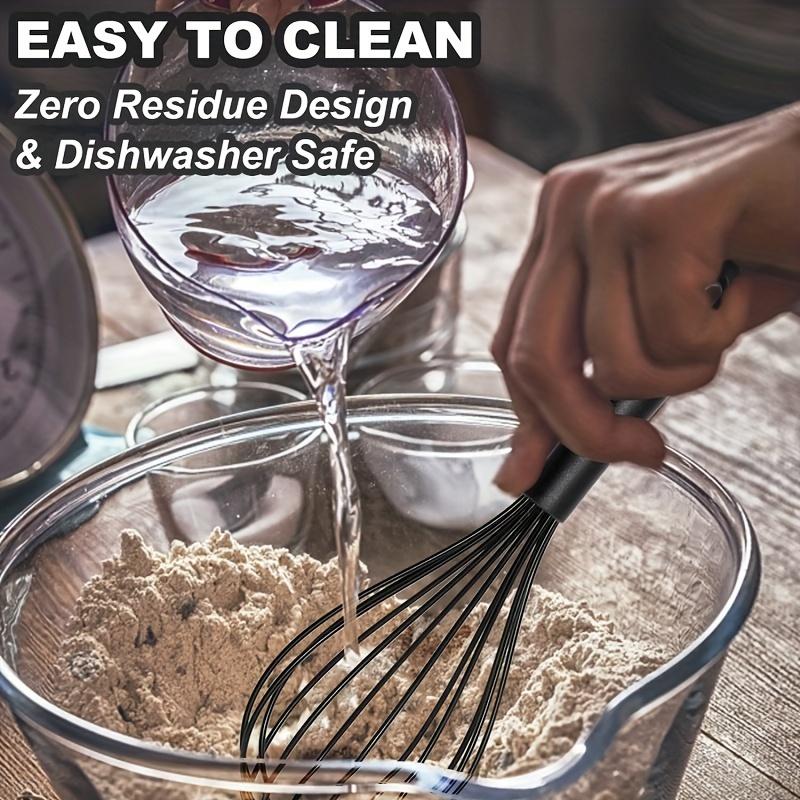 Nonstick Cookware High Heat Easy to Clean Egg Beater, Good Grip Design for Cooking, Whisking, Frothing And Stirring