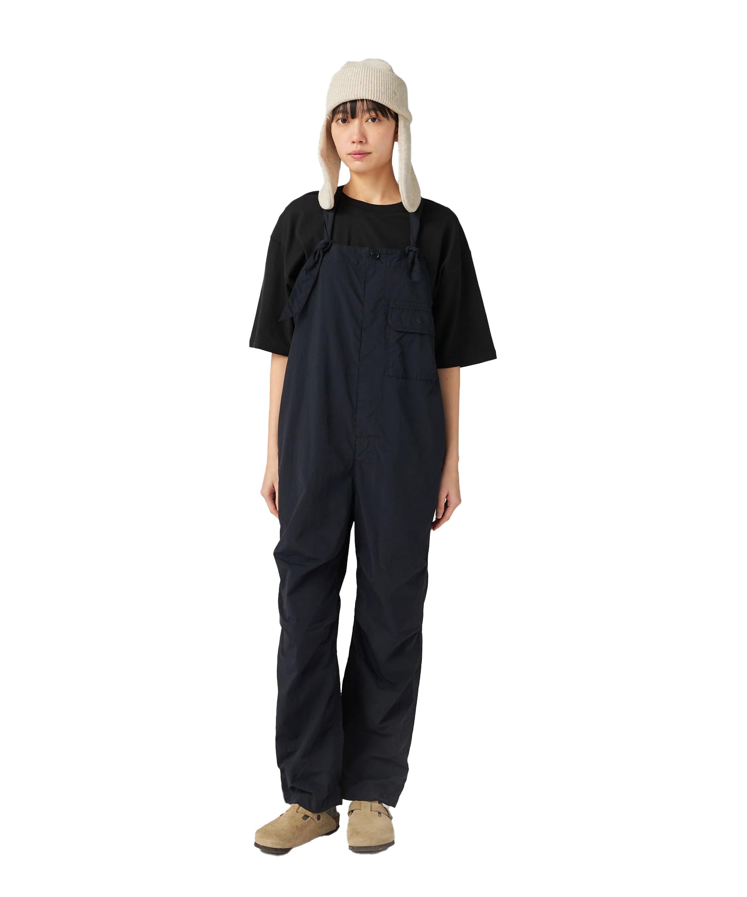 

Snow Peak Garment Dyed Overalls and Black 1 AL-25AW002, Overalls, Jumpsuit, All-in-One, Coveralls, Men s Women s, чёрный