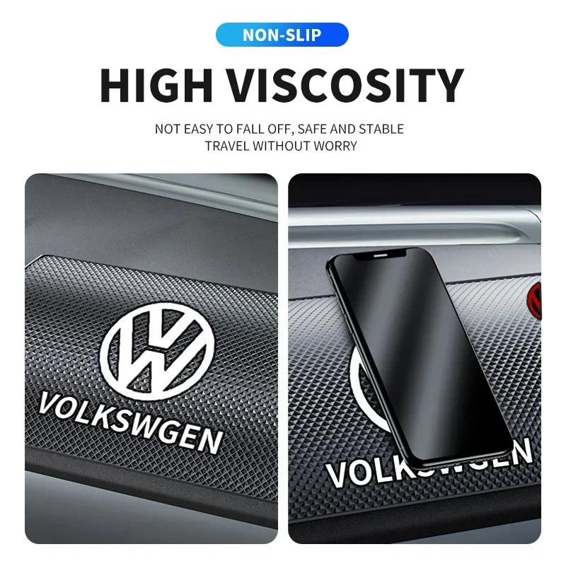 Samochód Dla Volkswagen VW Samochód Silikonowy Lepki Antypoślizgowy Mata Deska Rozdzielcza Samochodu Telefon Antypoślizgowa Mata Dla Volkswagen Tharu R Polo T5 GTI Tigu