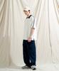 JEMUT Forward Oversized Collared Short Sleeve T-Shirt Ivory Oyst2559