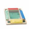 Four Sided Flip Number Board Game Sturdy Wooden Tile with Dice for Families, Casual