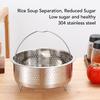 With Handle Steam Basket Silver Rice Cooker Insert Convenient Steam Pot Insert  Home Cooking