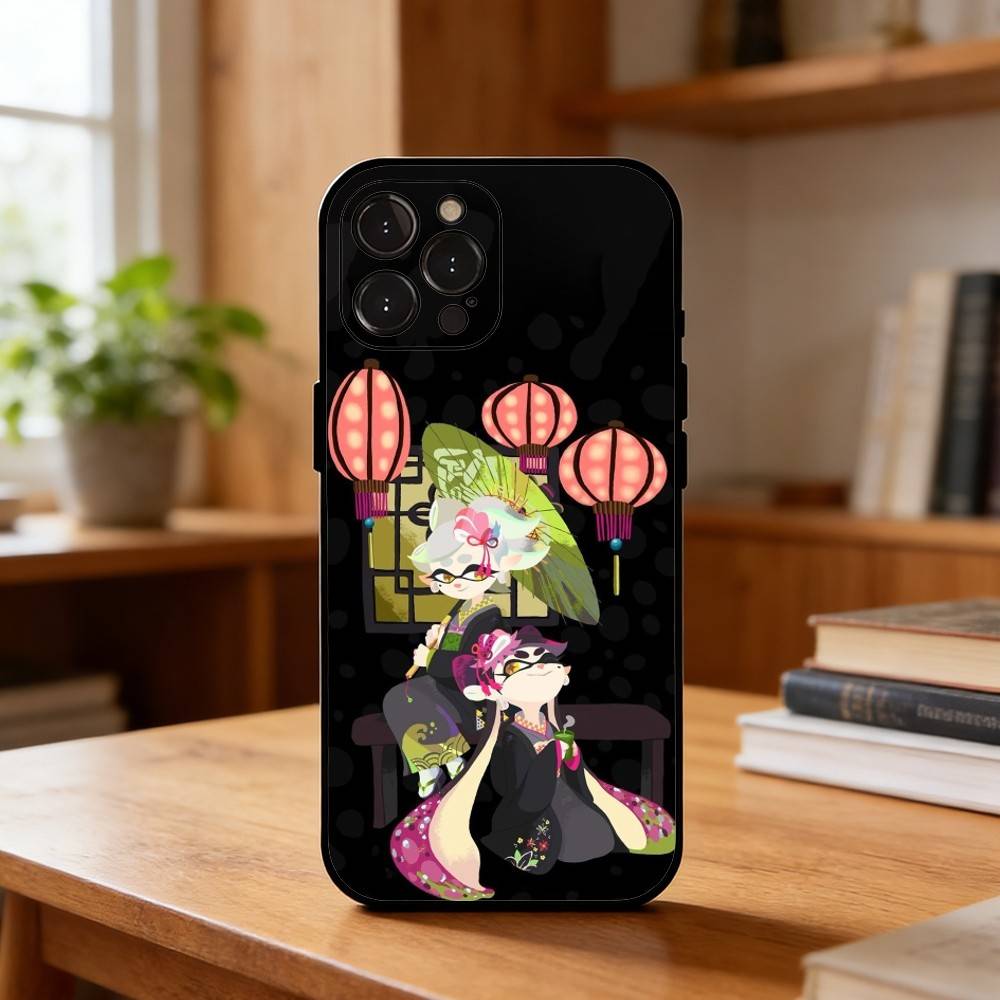 S-Splatoon 3 Game Phone Case For iPhone17,16,15,14,13,12,Plus,Pro Max, 5G Others Soft Black Cover