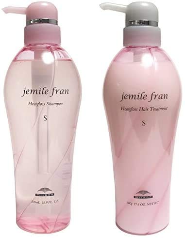 

Milbon Jemile Fran Heat Gloss S Шампунь 500 мл Лечение 500 г Набор [jemile fran]