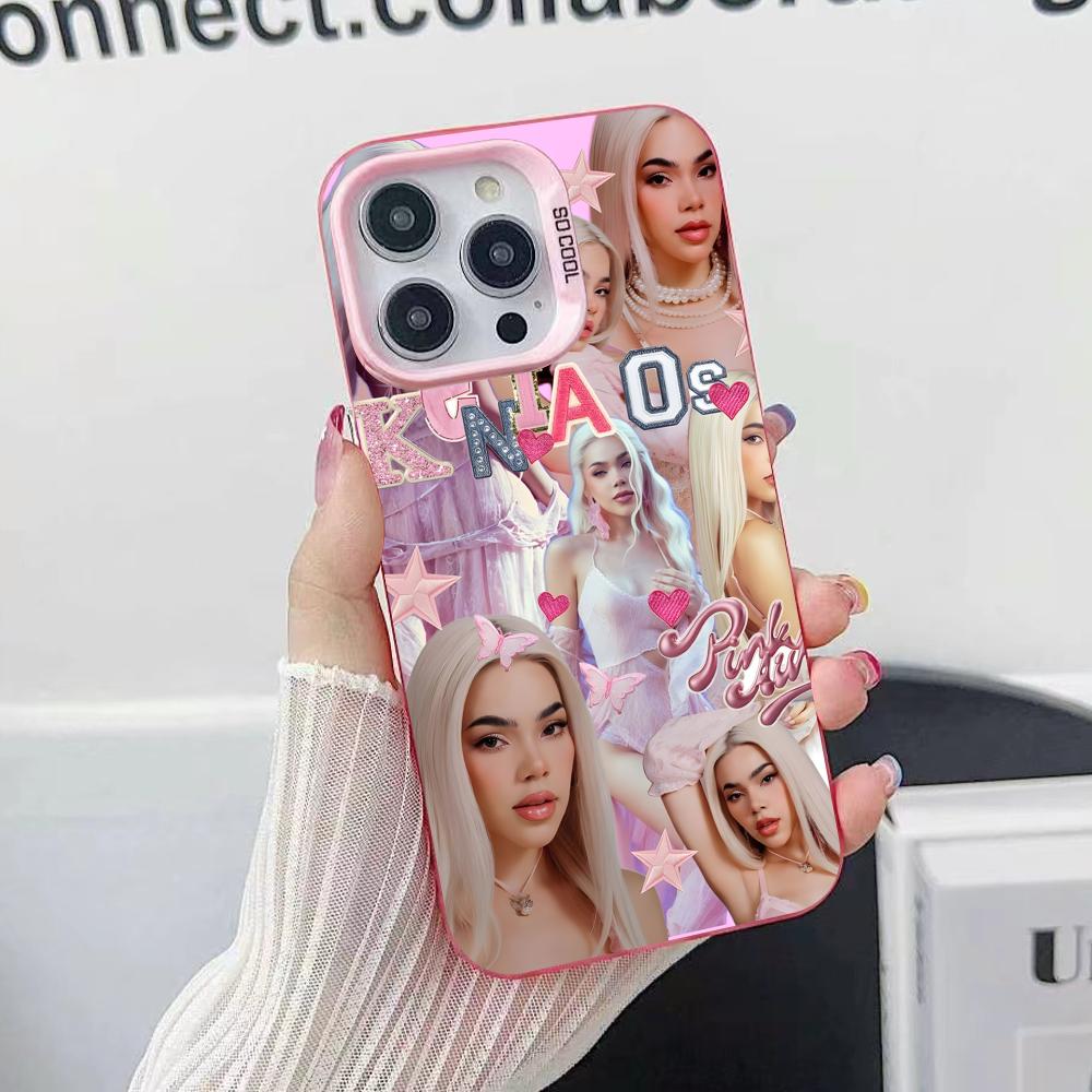 Kenia OS Mobile Cell Phone Case for iPhone 17 16 15 14 13 12 11 X XR XS 8 7 Air Pro Max Plus Translucent Pink Colorful Cover