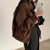 Trendy Women's Retro Suede Jacket: Petite High-End Short Style for Spring/Autumn 2026