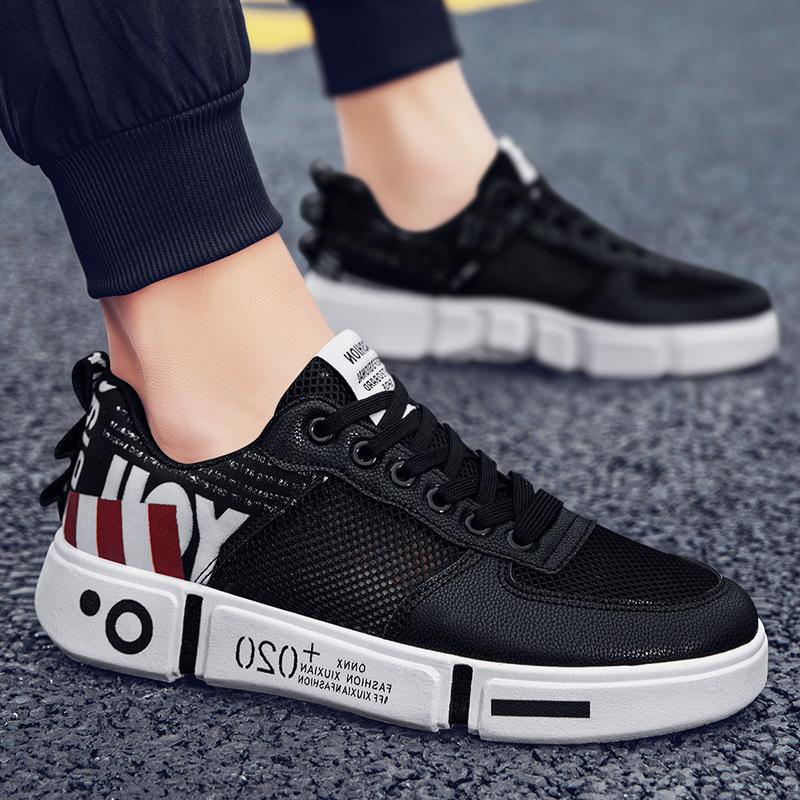 

Single net hollow board shoes men s summer new Air Force One men s and women s couple shoes casual sports white shoes can be 40 чорний
