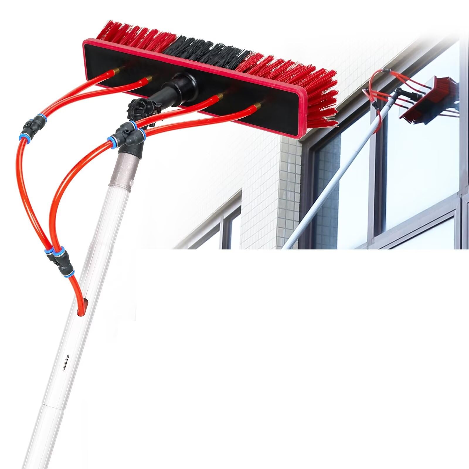 

TUIYIDUO чистящая телескопическая 55см щетка очень длинная высокая коммерческая сумка для хранения уборка внешней стены легкая для чистки солнечных панелей общая уборка