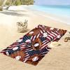 Sports Print Beach Towel, Large Soft Quick Dry Towel for Beach Camping Swimming