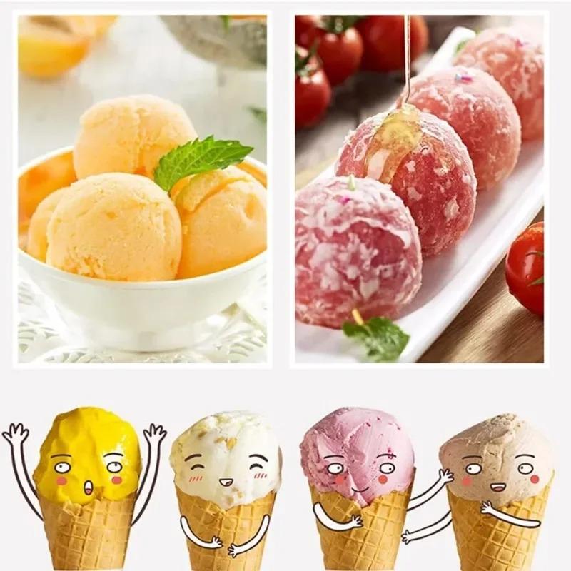 Stainless Steel Fruit Ice Cream Scoop Spoon Practical with Plastic Handle Kitchen Tool Hot Ice Cream Scoop Ice Cream Spoon