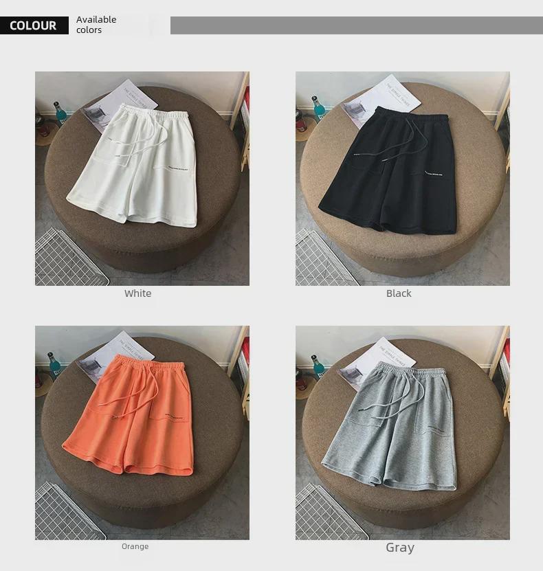 Women's Cotton Blend High-Waist Slimming Wide-Leg Casual Summer Shorts