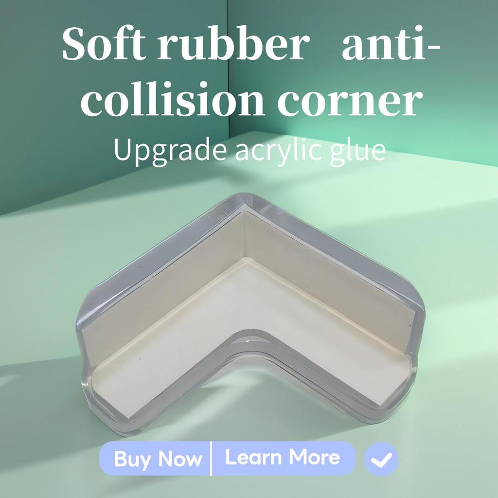 Thick Transparent Anti-Collision Silicone Corner Protector for Furniture and Tables