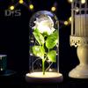 Artificial Rose Flowers Eternal Rose with LED Light Realistic Looking Battery Powered Simulation Rose Flower Holiday Gifts