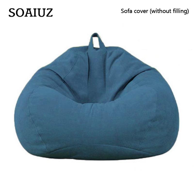Household Indoor Lazy Lounge Chair Large Bean Bag Chair Sofa Cover Without Filler