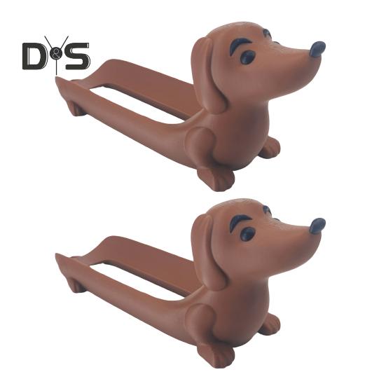 

Поднос в форме таксы Милый щенок Тарелка для хот-догов Суши Сервировочная тарелка для закусок Поднос с готовой едой Подарки для любителей таксы 2pcs темно-коричневого