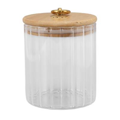 Food Storage Jar Clear Glass Canning Jar Moisture Proof with Sealed Lid for Tea Coffee Sugar Dried