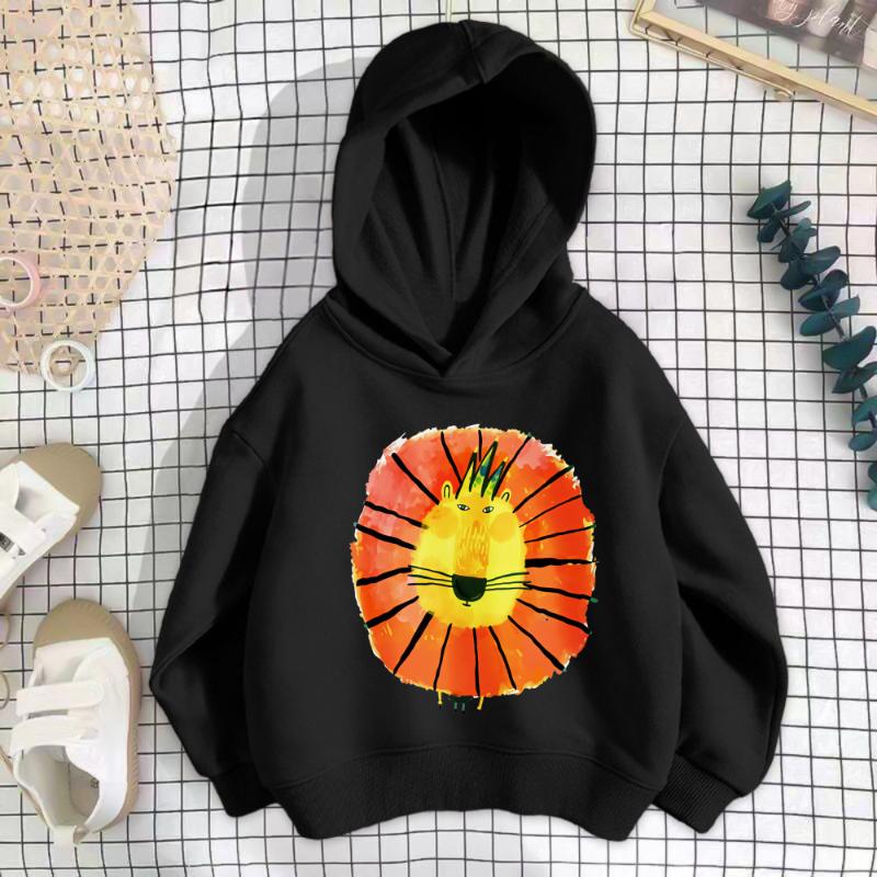 Children's Thin Sweatshirt Autumn New Round Neck Korean Style Loose Long Sleeve Top Boys Girls Fashionable