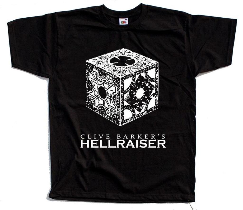 Hellraiser horror movie poster T-Shirt Black vintage scary all sizes S-5XL