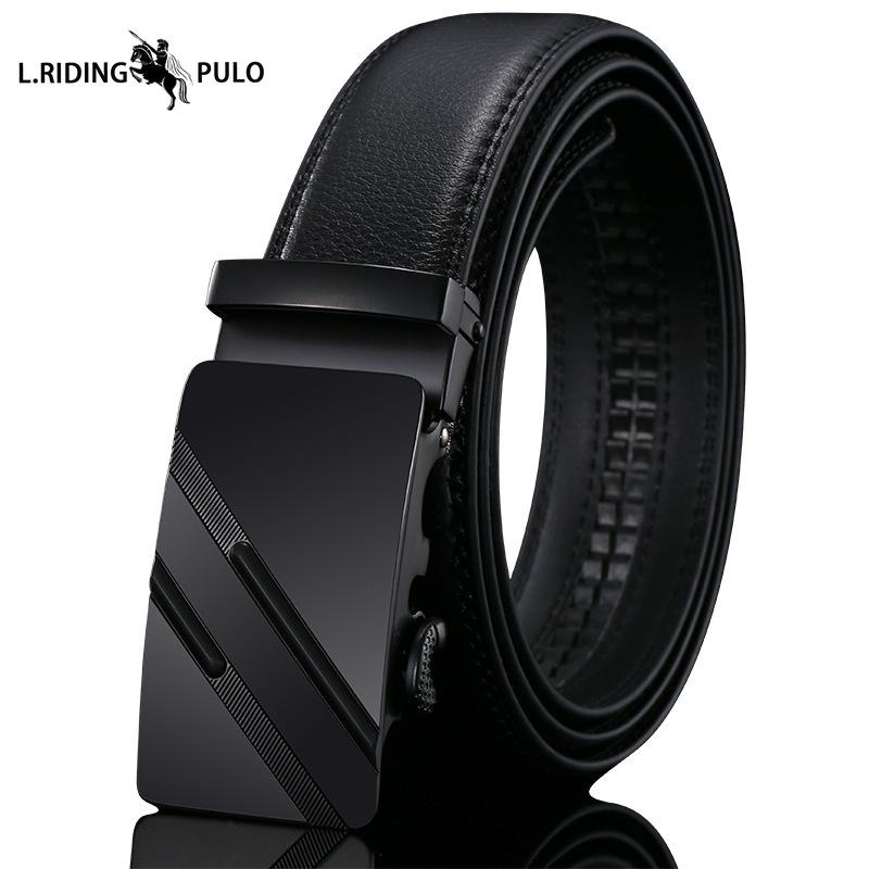 Gürtel Herren High-End Leder Automatikschließe Rindsleder Gürtel Herren Business Herren Hosen Lässig