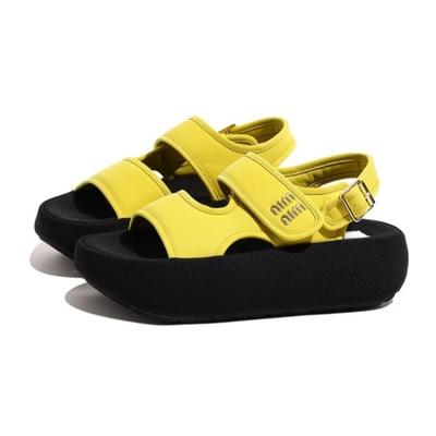 Velcro Thick-soled Heightening Sports Sandals Women's Model 2025 Summer New Model Stepping On Shit Feeling with Skirt Beach Cool Slippers