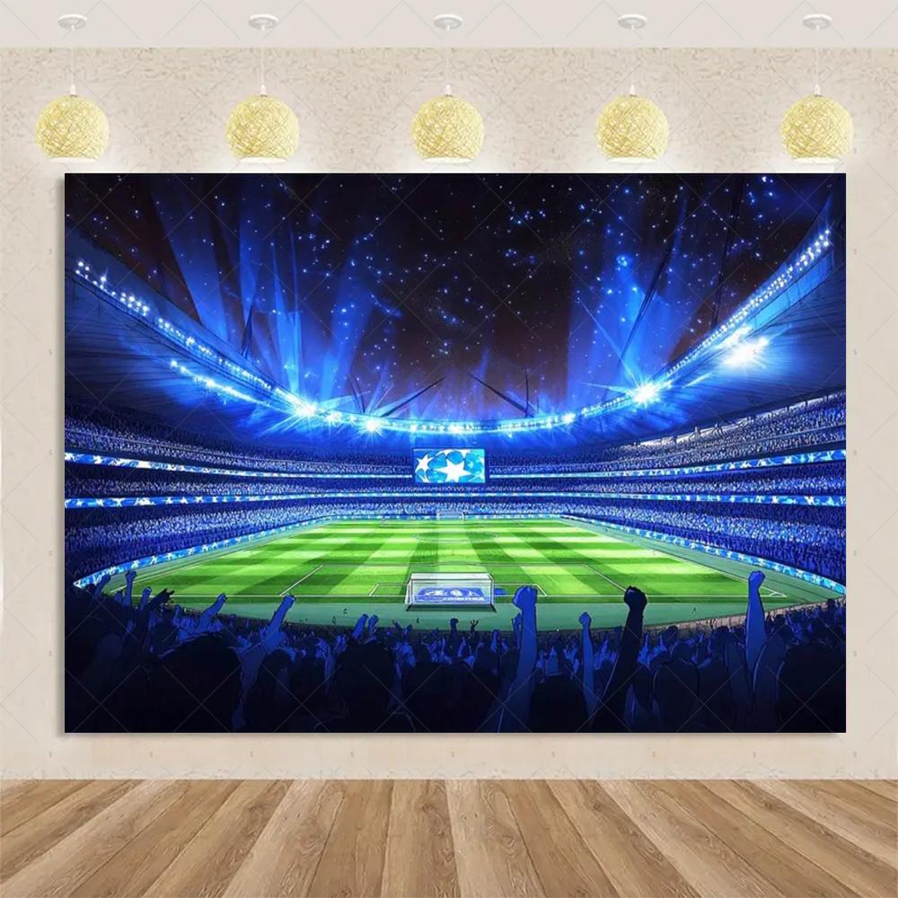 Football sports theme, birthday party, decorative background, surprise gift for boy, cake table banner, accessories2307