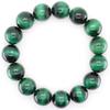 Green Tiger Eye 14mm Prayer Beads Bracelet Natural Stone Power Stone Money Luck Work Luck Financial Luck [Sekki] [b314]