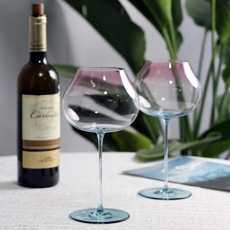 Light Luxury High Cocktail Wine Glasses Gold Silver Diamond Goblet Crystal Glass Wedding Wine Glasses Anniversary Gift