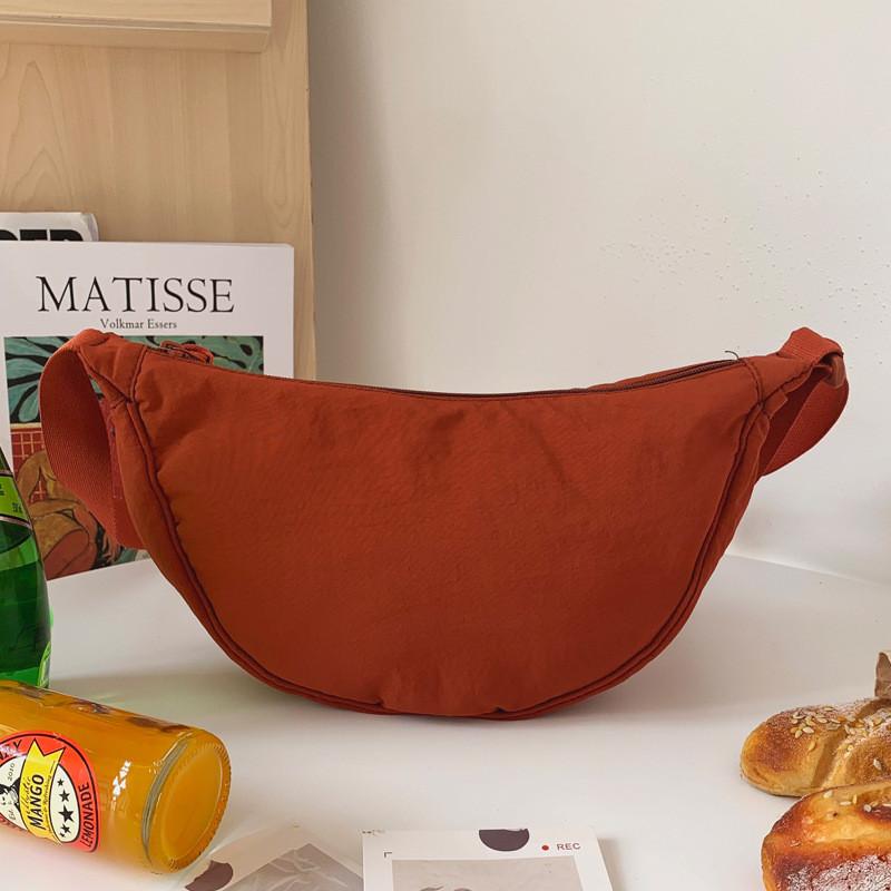 Piccola Borsa a Tracolla in Tessuto Oxford per Donna con Chiusura a Zip e Tasca per Carte per Uso Quotidiano