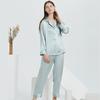 Butterfly Embroidery Silk Pajama Set - Women's Mulberry Silk Two-Piece for Spring/Summer