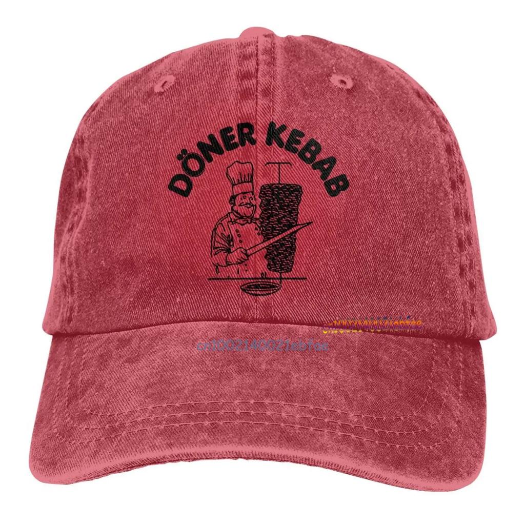 Döner Kebab Grafik Baseball Caps Unisex Lässige Snapback Mütze Lustige Herren Baumwoll-Trucker-Caps Outdoor Sportkappe Hip Hop Denim Hüte
