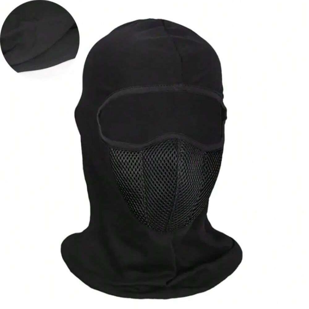 Black Motorcycle Face Mask Moto Balaclava Winter Mask Face Shield Cycling Motorcycle Mask for All Seasons,12 Colors